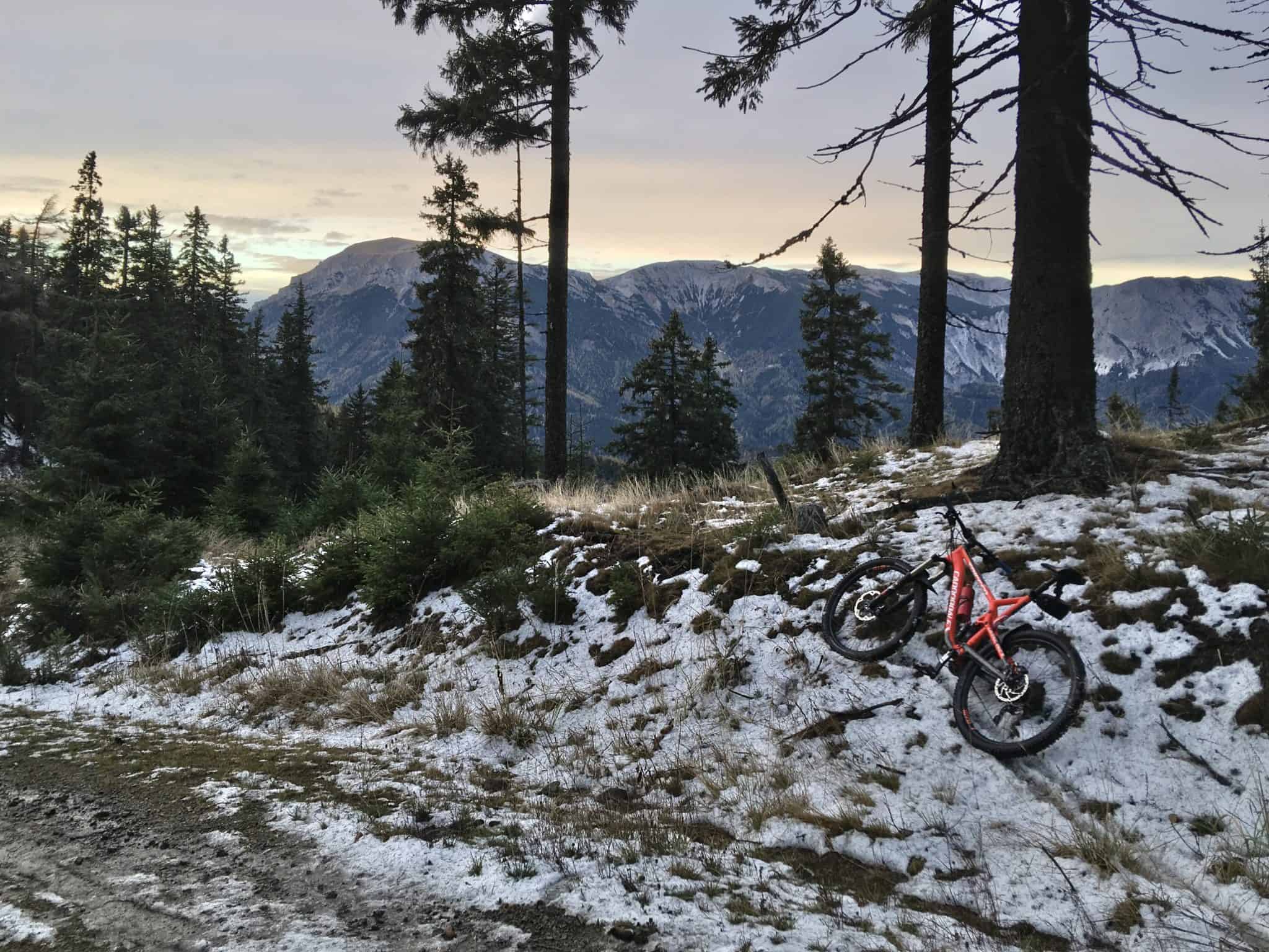 Heukuppe im herbstlichen Abendrot, Semmering–Kampalpe-Rax, NÖ
