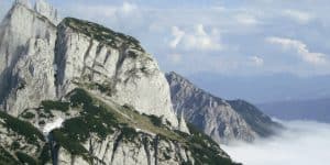Angerstein, dahinter Bischofsmütze, Gosaukamm/Salzburger Land