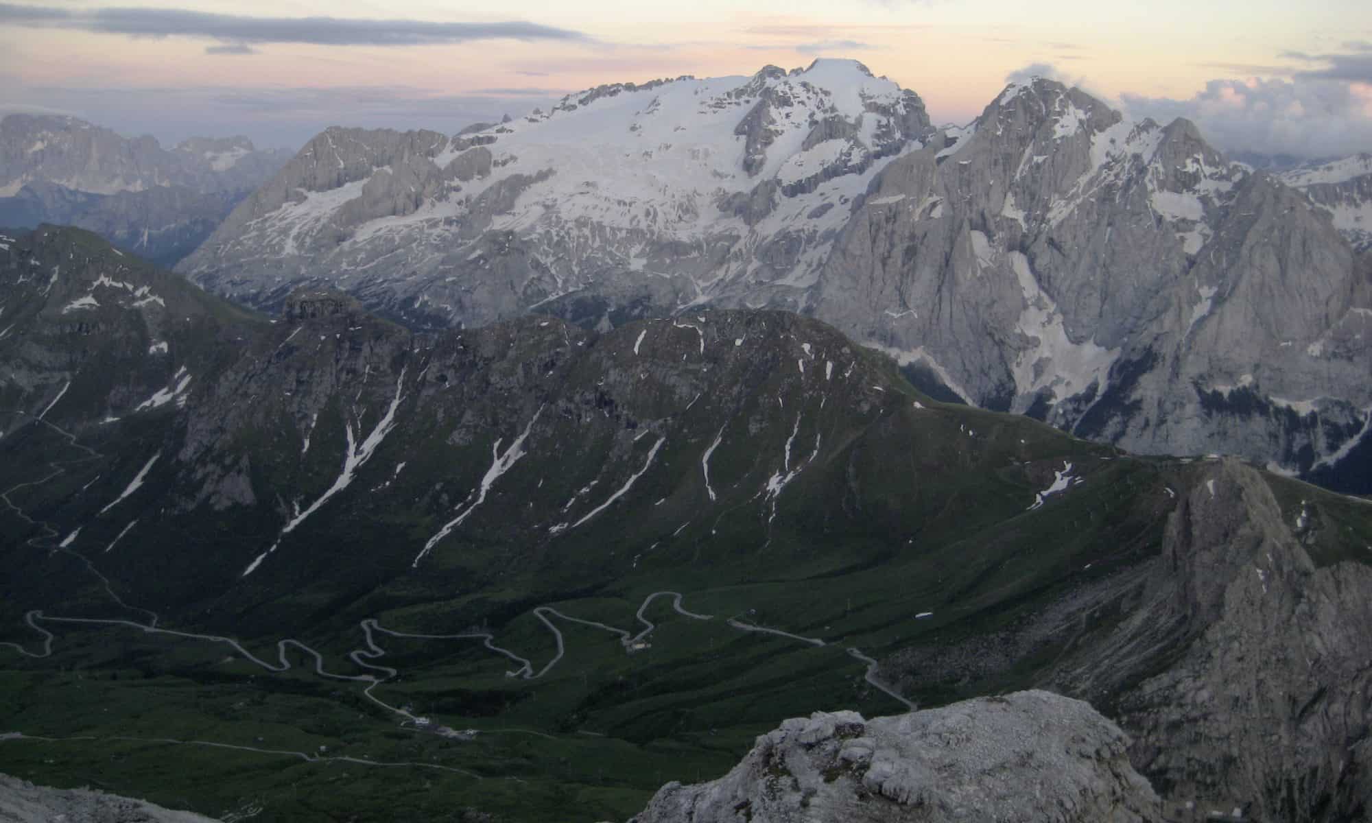 Vergletscherte Marmolata, Dolomiten, Ladinien, Italien